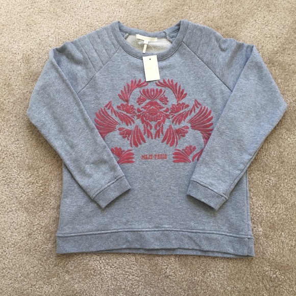 Maje traffic graphic sweatshirt xs/s - Picture 3 of 7